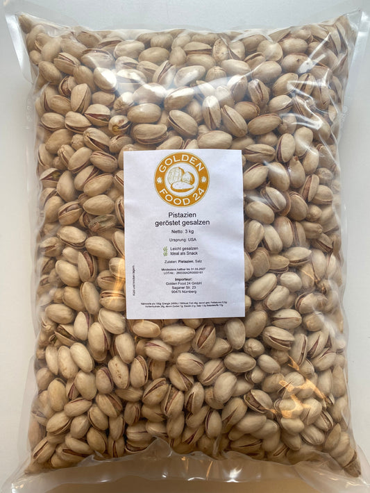Pistazien geröstet & gesalzen 3 kg | mit Schale | Snack & Weiterverarbeitung