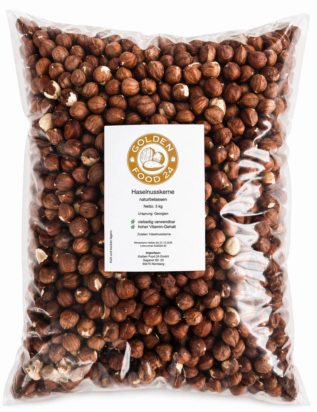 Haselnüsse 3 kg – ganze Haselnusskerne