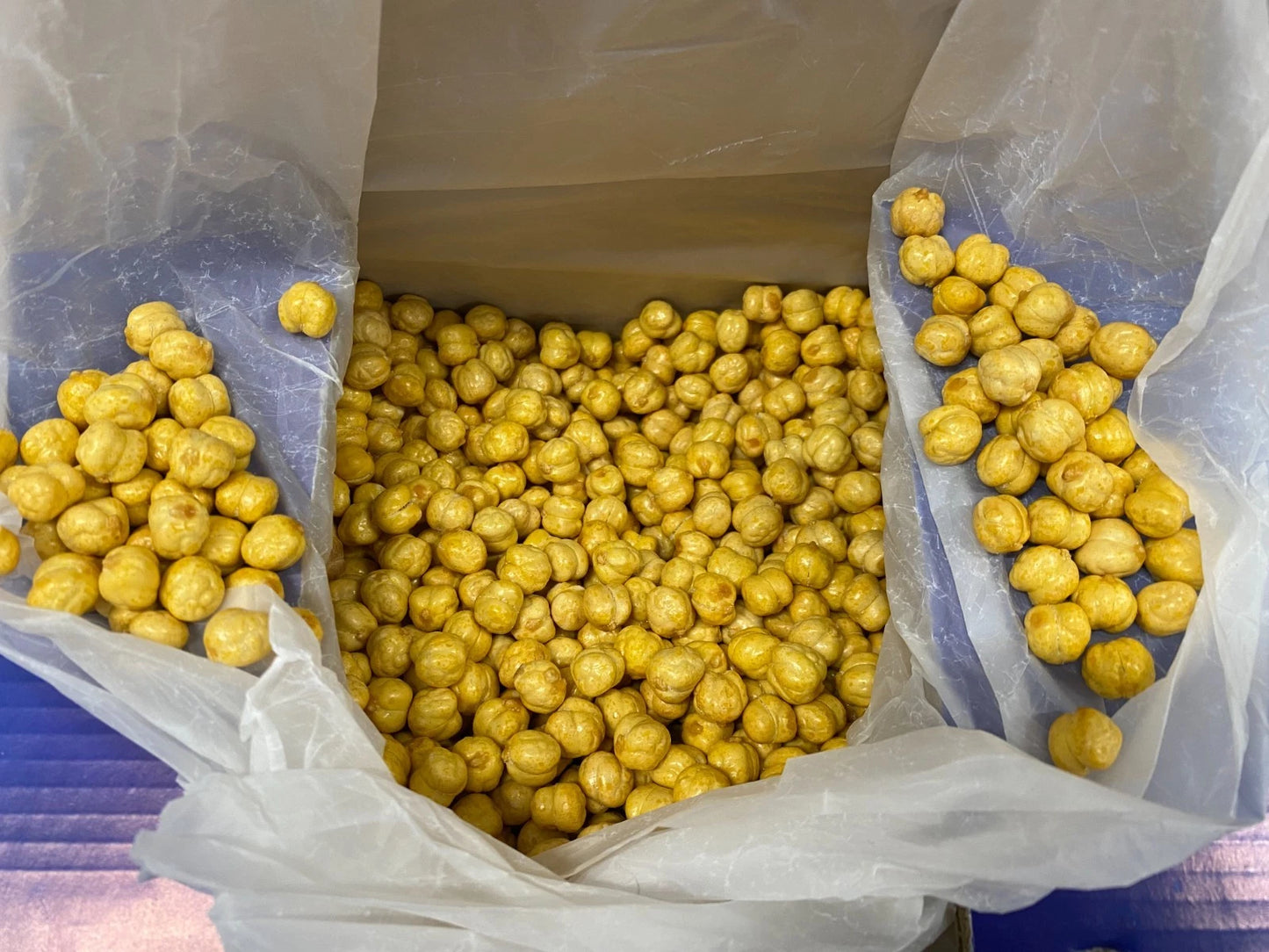 Kichererbsen | geröstet und gesalzen 3 kg | Knuspriger Snack | Großpackung